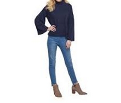 Willa Navy Turtleneck Sweater Small